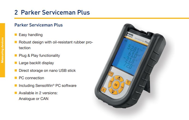 Parker Sensocontrol SCM-155-0-05 Serviceman Plus Analog input