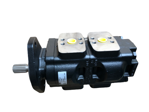 Genuine Parker / Massey Ferguson -Terex 3518758M91 Twin Hydraulic Pump 37 + 29 CC/REV - Unwin Hydraulic Engineering