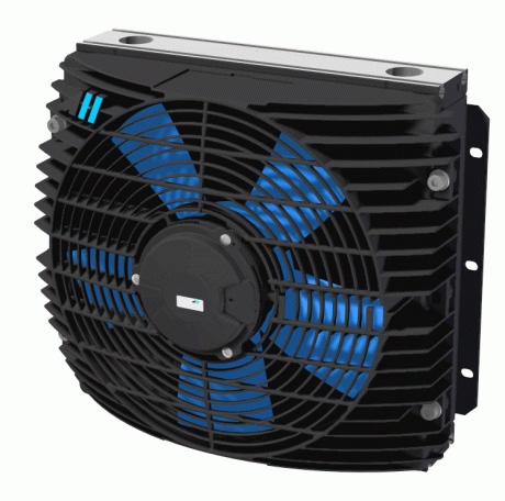 TT 13 rail DC Oil Air Blast Oil Cooler TT13RD01 12 Volt - Unwin Hydraulic Engineering