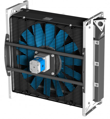 ASA0367 Hydraulic motor Air Blast Oil Cooler ASA0367AH11 1.6KW - Unwin Hydraulic Engineering