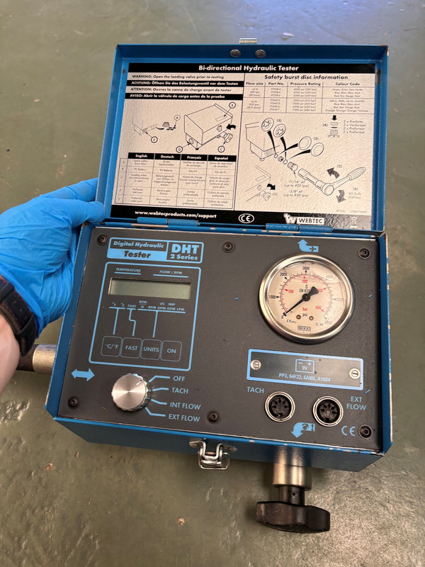 Webtec DHT03-B-6 Digital Hydraulic Test Unit 1" BSP Ports **** Used Unit***