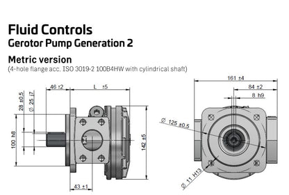 ASA 40cc/rev Gerotor Oil pump APBH40MNBP99K