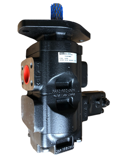FERMEC - Massey Ferguson - Terex 3518079M93 Twin Hydraulic Pump + Unloader valve   37 + 29 CC/REV - Unwin Hydraulic Engineering